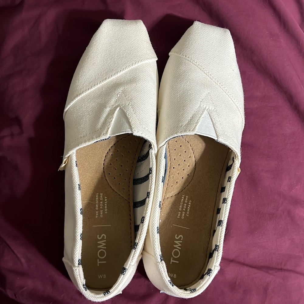 EUC Women’s Toms Canvas Slip-Ons
